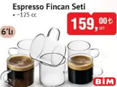 ESPRESSO FİNCAN SETİ 6'LI 125 CC